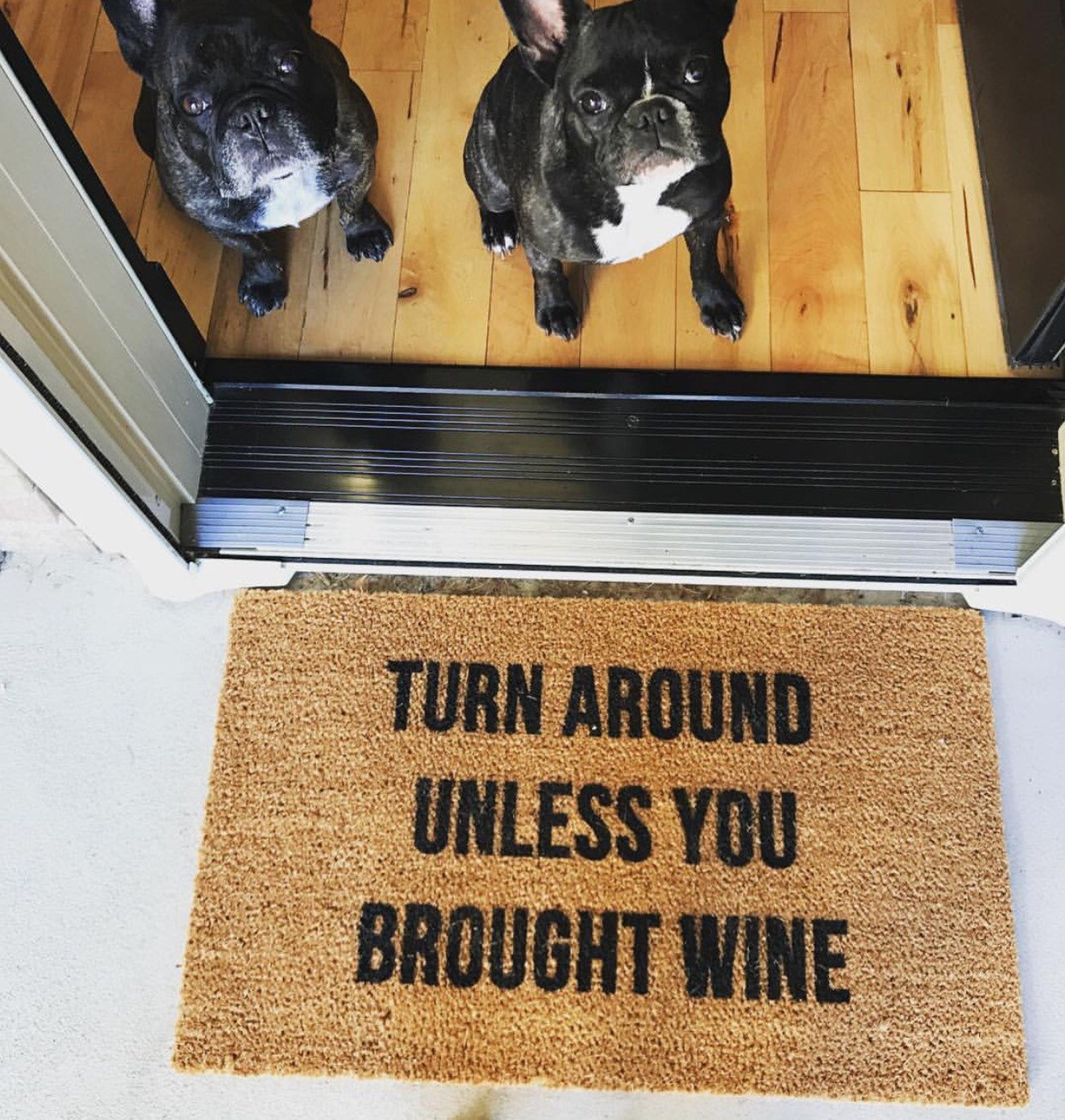 Unless You Brought Wine Doormat Doormats Door Mat Funny Etsy