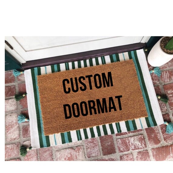 Custom Doormat Logo Doormat Custom Logo Mat Personalized Etsy