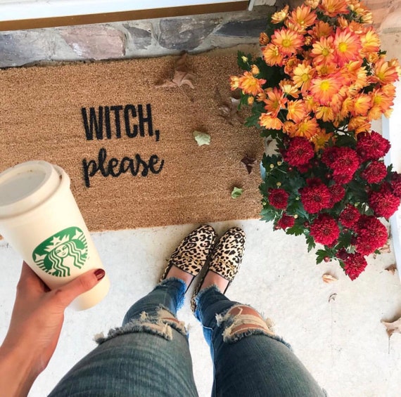 Witch Please Halloween Doormat 