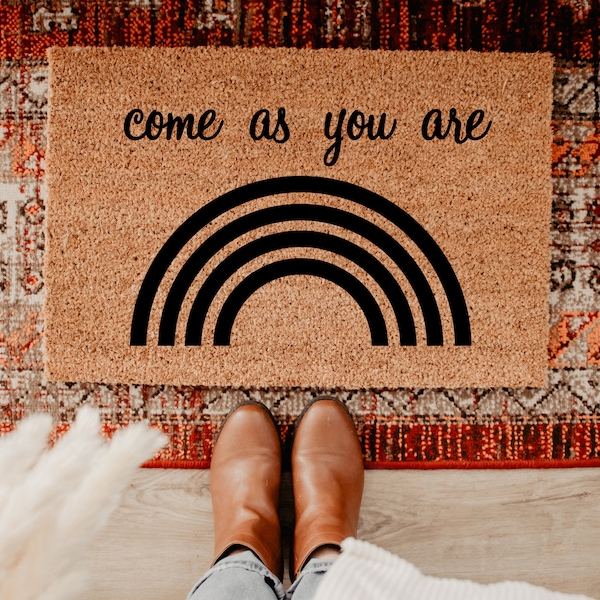 Come as You Are Doormat Etsy