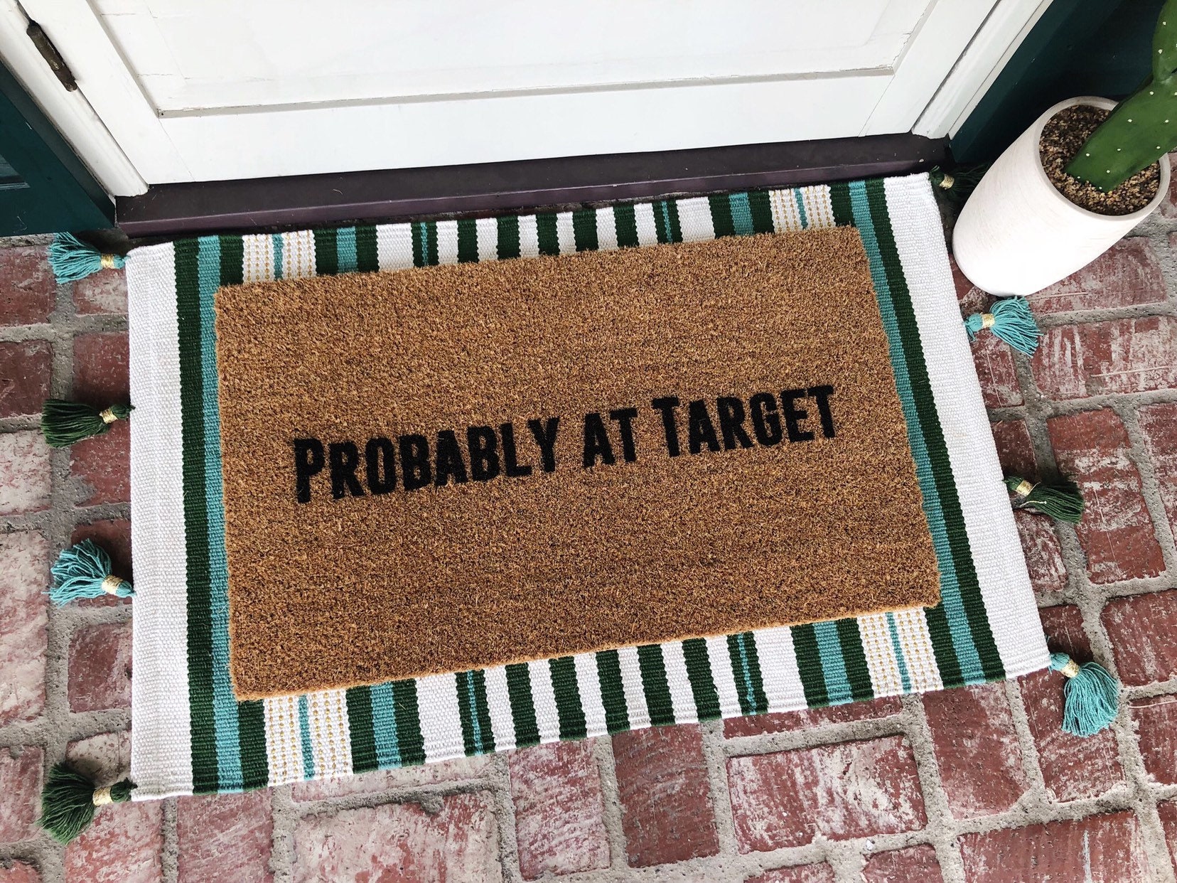The ORIGINAL Probably At Target Doormat Doormats Funny Etsy