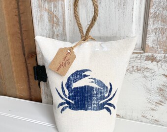 Nautical Crab Door Stop - Coastal Door Stop-Crab -Heavy Door Stop-Weighted Door Stop-Free shipping!