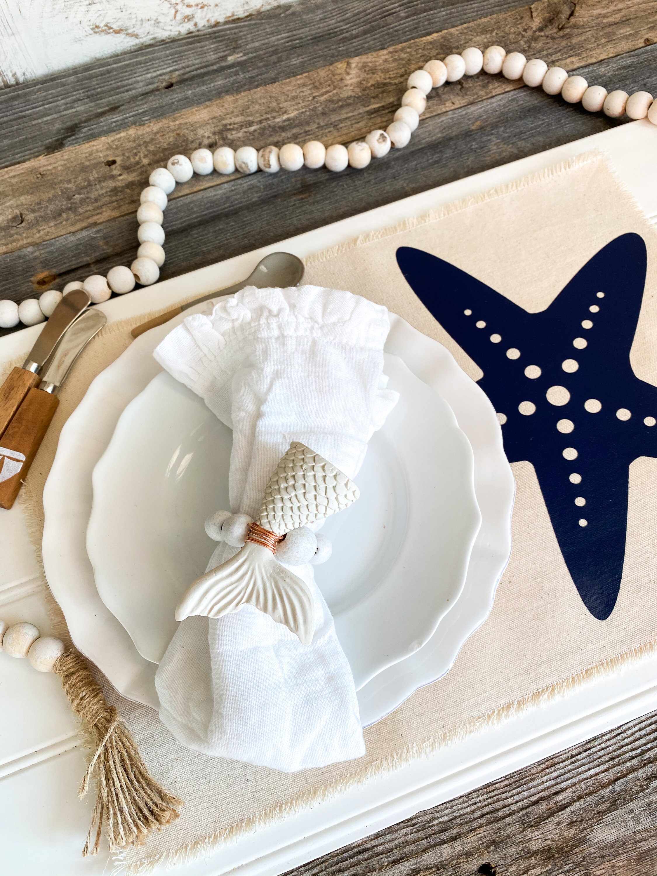 Coastal Napkin RingsCoastal Decor Nautical Decor Free Etsy