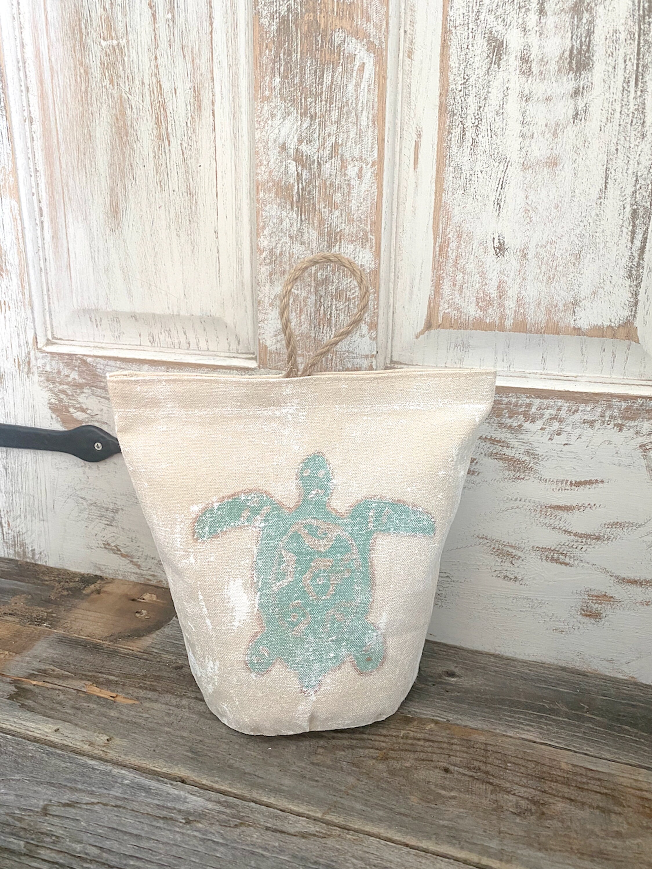 Unfilled Sea Turtle Door Stop Unfilled Coastal Door Etsy