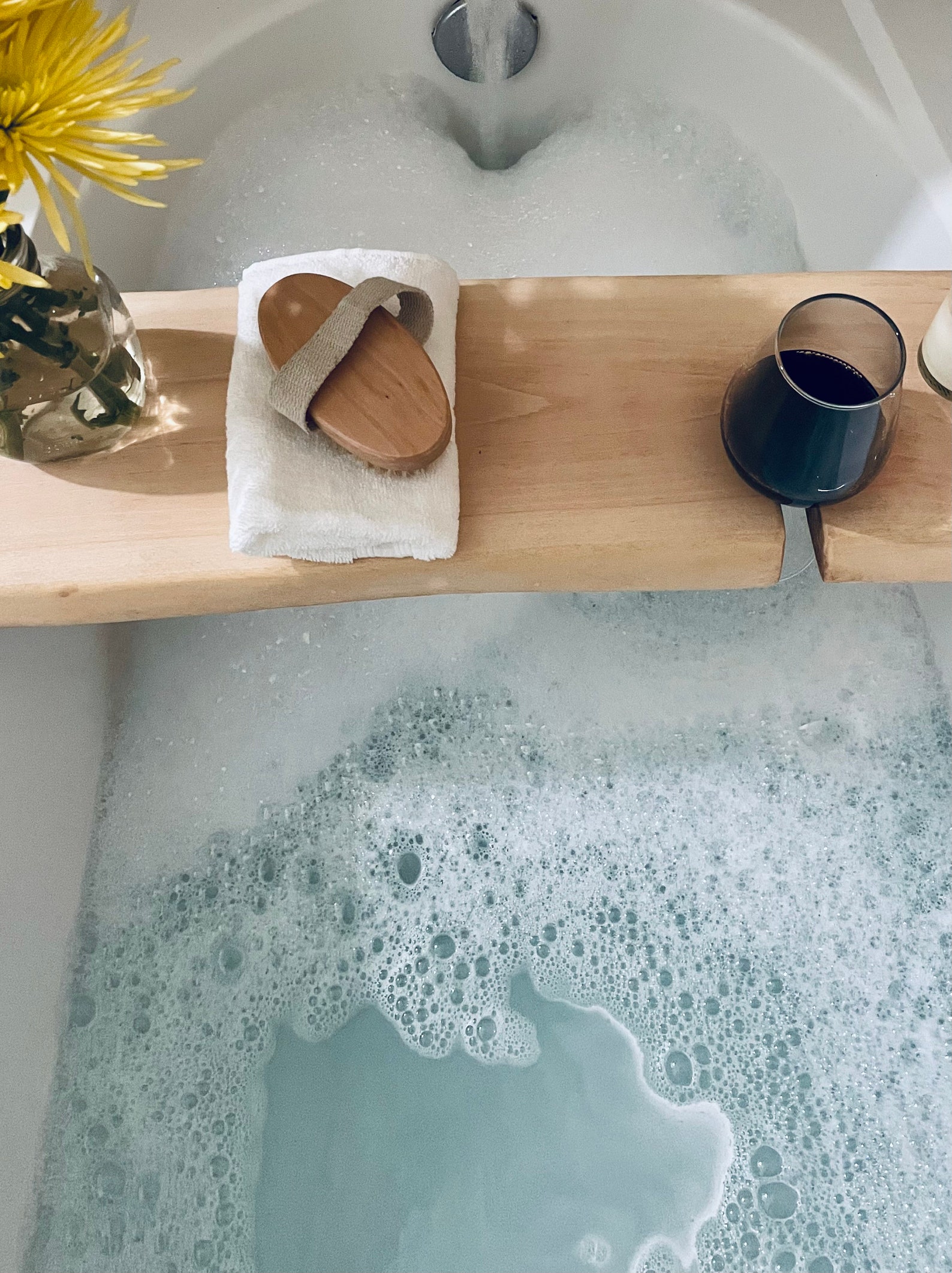 Bath Caddy, Live Edge Bathtub Tray, Bath Tray, Gift for Her, Bathtub