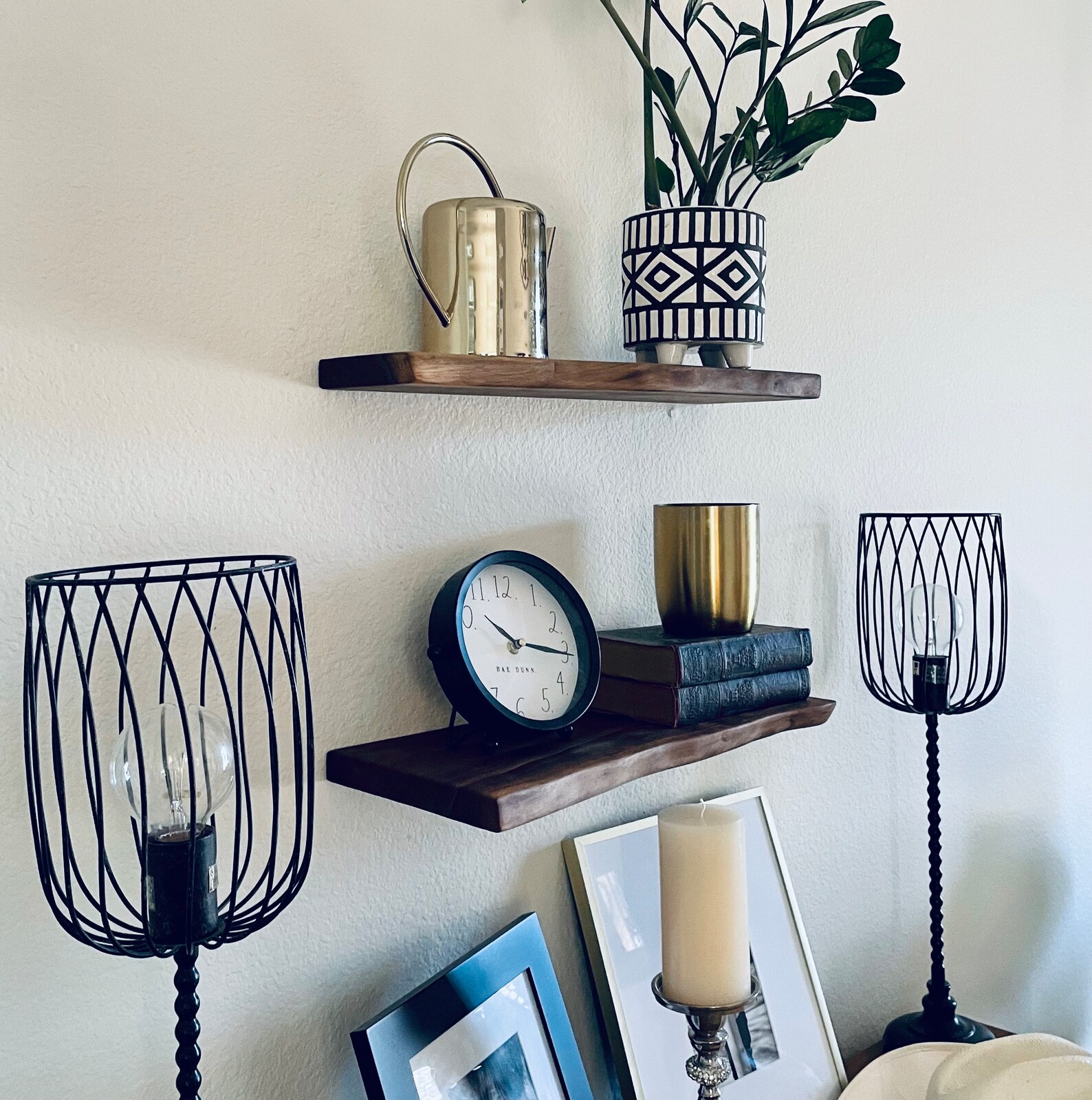 Live Edge Floating Shelves Solid Wood Floating Shelves Etsy