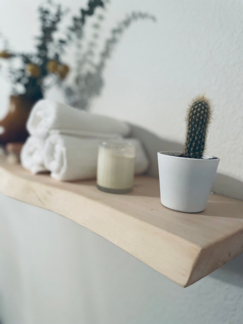 Live Edge Floating Shelves Solid Wood Floating Shelves Etsy