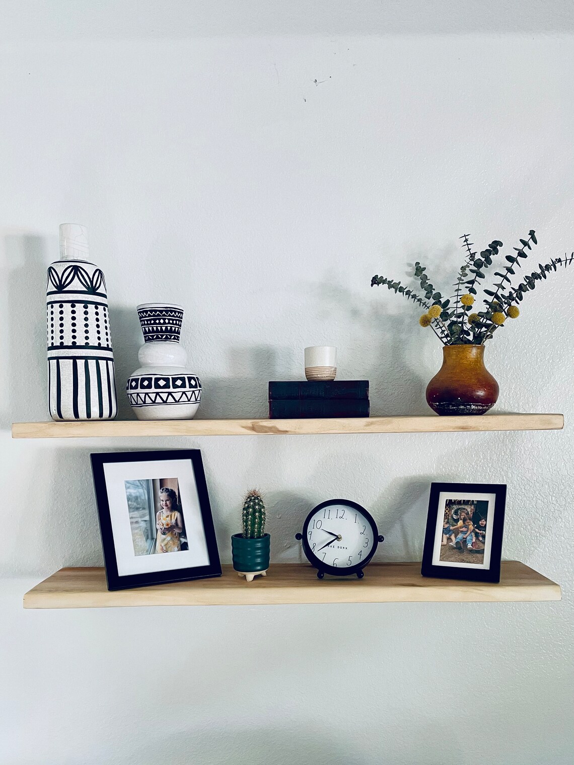 Live Edge Floating Shelves Solid Wood Floating Shelves Etsy