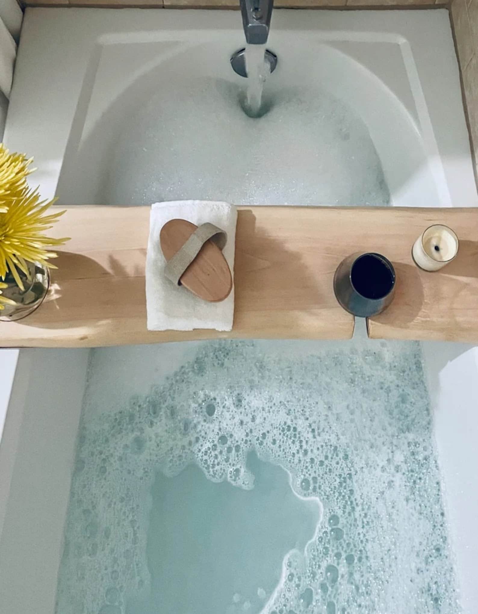 Bath Caddy for Her, Live Edge Bath Caddy, Walnut Bath Caddy, Cedar