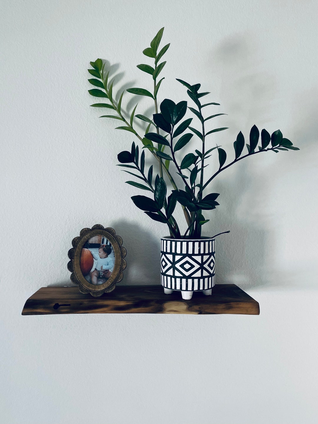 Live Edge Floating Shelves, Solid Wood Floating Shelves, Walnut