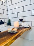 Live Edge Bath Caddy, Bathtub Tray, Bath Caddy, Gift for her, Wooden Bath Caddy, Bath Board, Bath Tray, Bath Caddy Tray