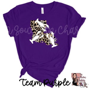 Louisiana Bella Canvas Leopard Cheetah Crawfish Tee|Bella Canvas LA Shirt|Crawfish TShirt|Unisex Soft Tee image 4