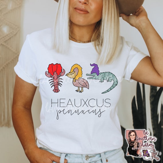 Cajun Halloween Bella Canvas Unisex Tee. Crawfish Pelican Alligator Louisiana Fall Shirt. Southern Name Autumn Halloween TShirt.