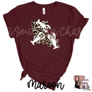 Louisiana Bella Canvas Leopard Cheetah Crawfish Tee|Bella Canvas LA Shirt|Crawfish TShirt|Unisex Soft Tee image 5