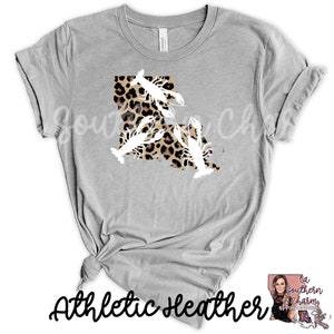 Louisiana Bella Canvas Leopard Cheetah Crawfish Tee|Bella Canvas LA Shirt|Crawfish TShirt|Unisex Soft Tee image 9