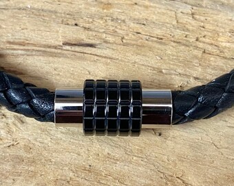6mm Stainless Steel Magnetic Clasp, Black and Silver Color Magnetic Bracelet Clasp 6mm Necklace Clasp Jewelry Magnetic Clasp MC-115