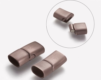 12mmx6mm Clasp, Red Copper Stainless Steel  Clasp, Jewelry Clasp, Red Copper Color, 12x6mm Hole Size  Clasp MC-129a