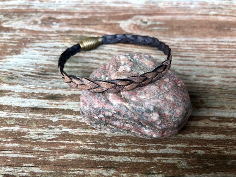 Boho bracelet braided leather bracelet leather bracelet braided leather leather jewelry brown leather bracelet FREE SHIPPING image 9
