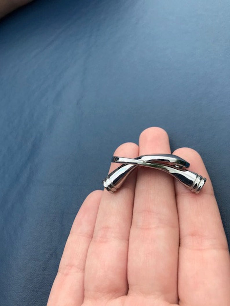 Stainless Steel Overlap Paddle Clasp in Three Colors 304 Stainless Steel Use with Round Cord up to 5MM Hole Size is 5mm MC-40 image 6