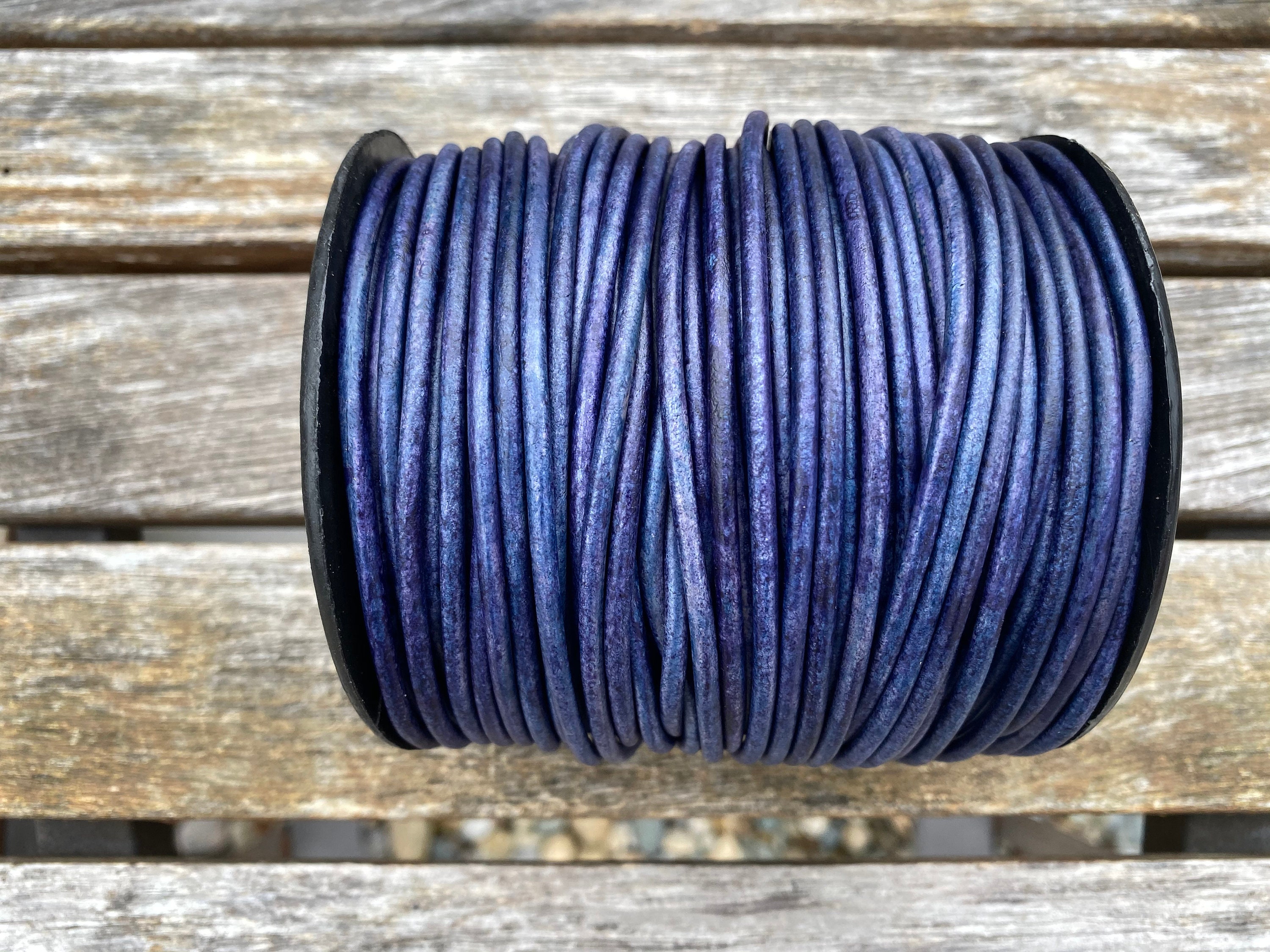 3mm Round Leather Cord, Natural Pacific, Premium Leather 3mm Leather