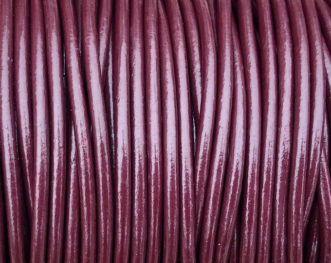 3mm Granada Leather Round Cord Premium European Leather Cord LCR3 - 162P
