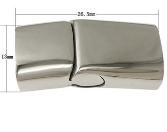 Flat  Clasp, Polished Stainless Steel  Clasp, Jewelry Clasp, 11.5 x 5.5mm Hole Size  Clasp MC-44