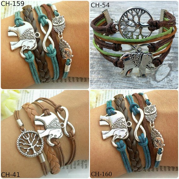 Elephant Bracelet 4 Charm Bracelets Featuring Elephants and Etsy