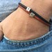 Mens Bracelet, Initial Bracelet, Men Leather Bracelet, Personalized Bracelet, Couples Bracelet, Leather Bracelet, Gift for Him, Men Bracelet
