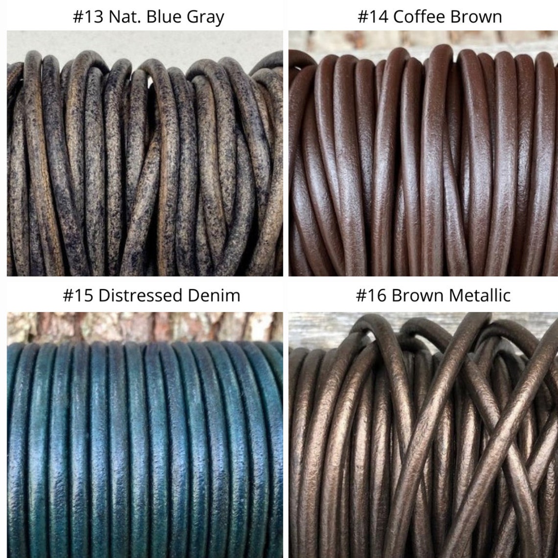 5mm Round Leather Cord Round Premium European Quality 5mm - Etsy