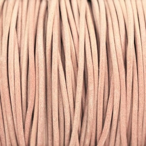 1.5mm Natural Round Leather Cord By The Yard 1.5mm Round Leather Cord LCR1.5 - Natural #27