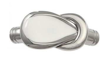 Stainless Steel Overlap Paddle Clasp in Three Colors 304 Stainless Steel - Use with Round Cord up to 5MM- Hole Size is 5mm  MC-40