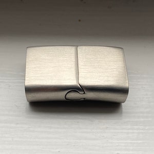 Flat  Clasp, Brushed Stainless Steel Clasp, Jewelry Clasp, 16.5x5mm Hole Size Clasp MC-16