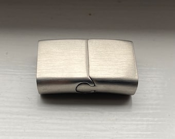 Flat  Clasp, Brushed Stainless Steel Clasp, Jewelry Clasp, 16.5x5mm Hole Size Clasp MC-16
