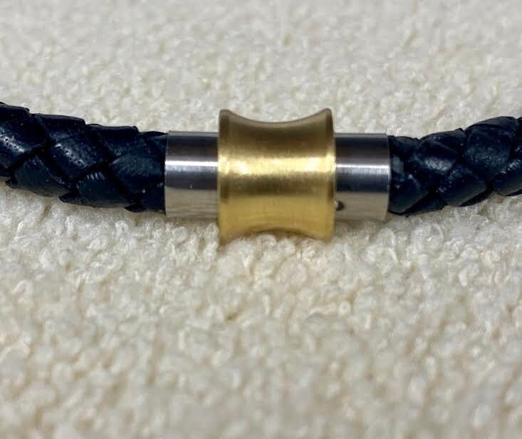 6mm Stainless Steel Clasp, Antique Gold Color