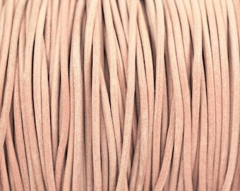 2mm Natural Leather Cord, Leather Cord, Rope, Leather Supplies, Round Leather, Jewelry Leather, LCR2 - Natural #27