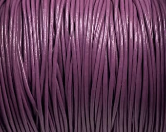 1mm Leather Cord - Magenta - Premium European Leather Cord - LCR1 -200 Magenta #25