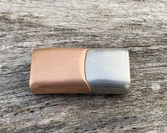 12mmx6mm Clasp, Stainless Steel  Clasp, Jewelry Clasp, Rose Gold and Stainless Color, 12mm x 6mm Hole Size  Clasp MC-110