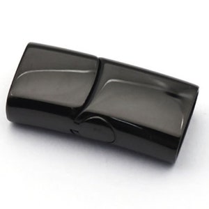 Shiny Black  Clasp, Shiny Stainless Steel  Clasp, Jewelry Clasp, 10x5mm Hole Size  Clasp MC-107