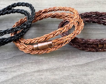 Men's Bracelets Leather Bracelets for Men Leather Bracelet Womens Bracelet Leather Leather Wrap Bracelet Magnetic Bracelet