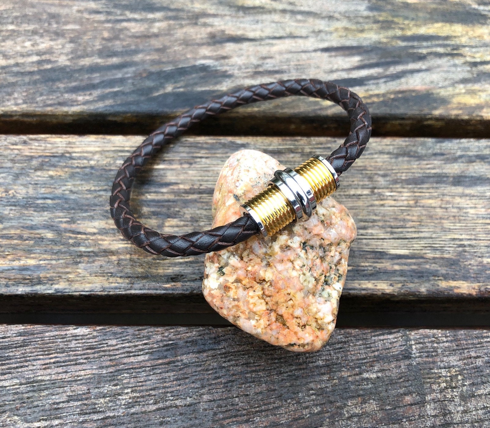 5mm Stainless Steel Clasp for 5mm Cord Leather Cord Clasp Industrial Style Hole Size