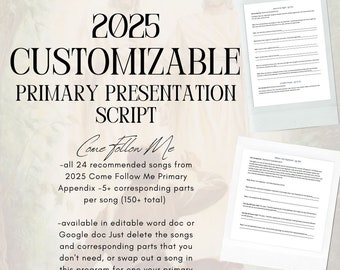 Skrypt programu podstawowego 2025 PERSONALIZOWANY - Chodźcie za mną Nauki i Przymierza Świętych w Dniach Ostatnich (LDS) Prezentacja podstawowa