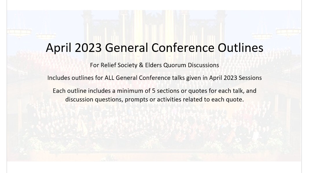 Elders Quorum Lesson
