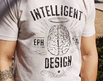 Intelligent Design Christian T-Shirt for Men // Creation T-Shirt // Christian Shirt for Men