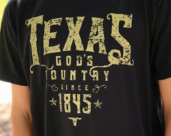 Vintage Texas T-Shirt for Men (God's Country)