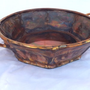 Copper Bowl with Handles, Extra Small Size (new and in-stock)