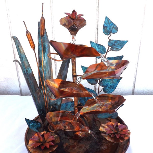 Copper Tabletop Fountains Etsy