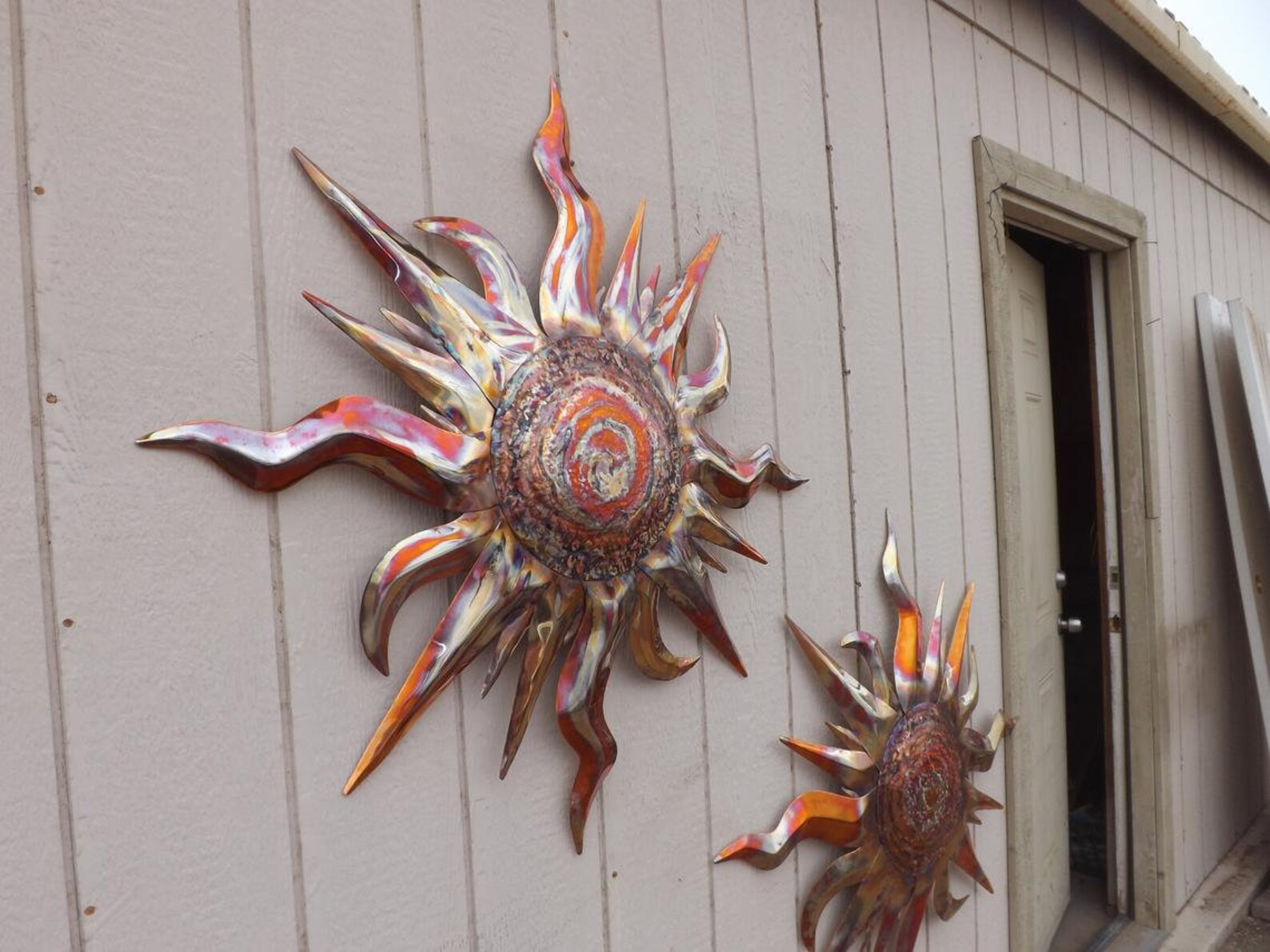 Copper Sun Wall Sculpture 38 Inch Diameter Reserved for L. Etsy