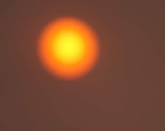 Star/Sun Scene through Desert Haze