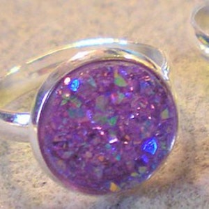 SET OF 2 CHILDREN ring holders and a free barrette with its cabochon or a ring and cabochon image 2