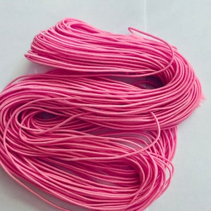 Set mit 3 m schwarzem Gummiband mit 1 mm Dicke oder Set mit 2 m in Farben